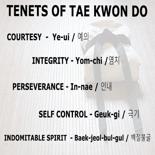 5 Tenets of Tae Kwon Do Explained