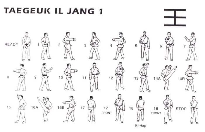 WTF TaeKwonDo White Belt Form Taegeuk Il Jang | Kwon Nation