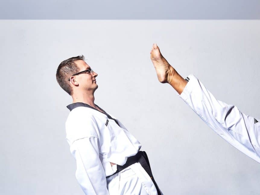 Bare Feet in Taekwondo