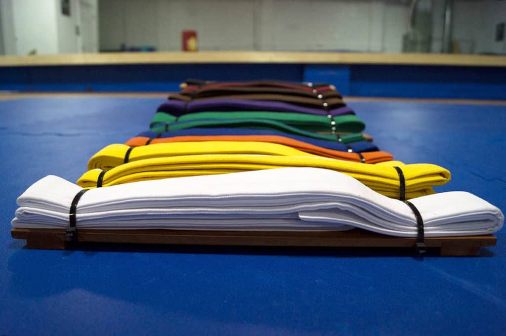 Belt order for the American Taekwondo Association